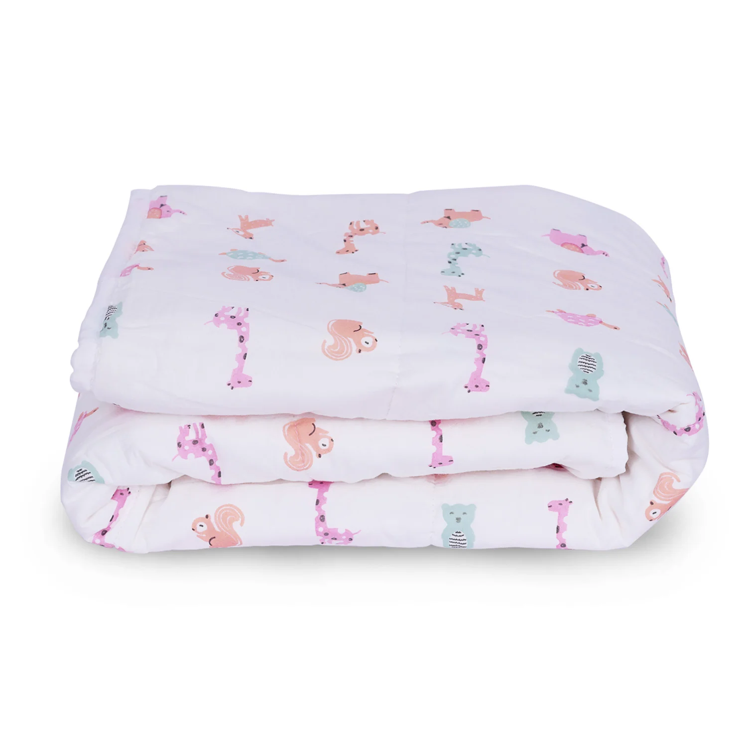 Ac Quilt Blanket cum Bedspread | 0-3 Years | 100X120 cm | Cute Jungle - Image 3