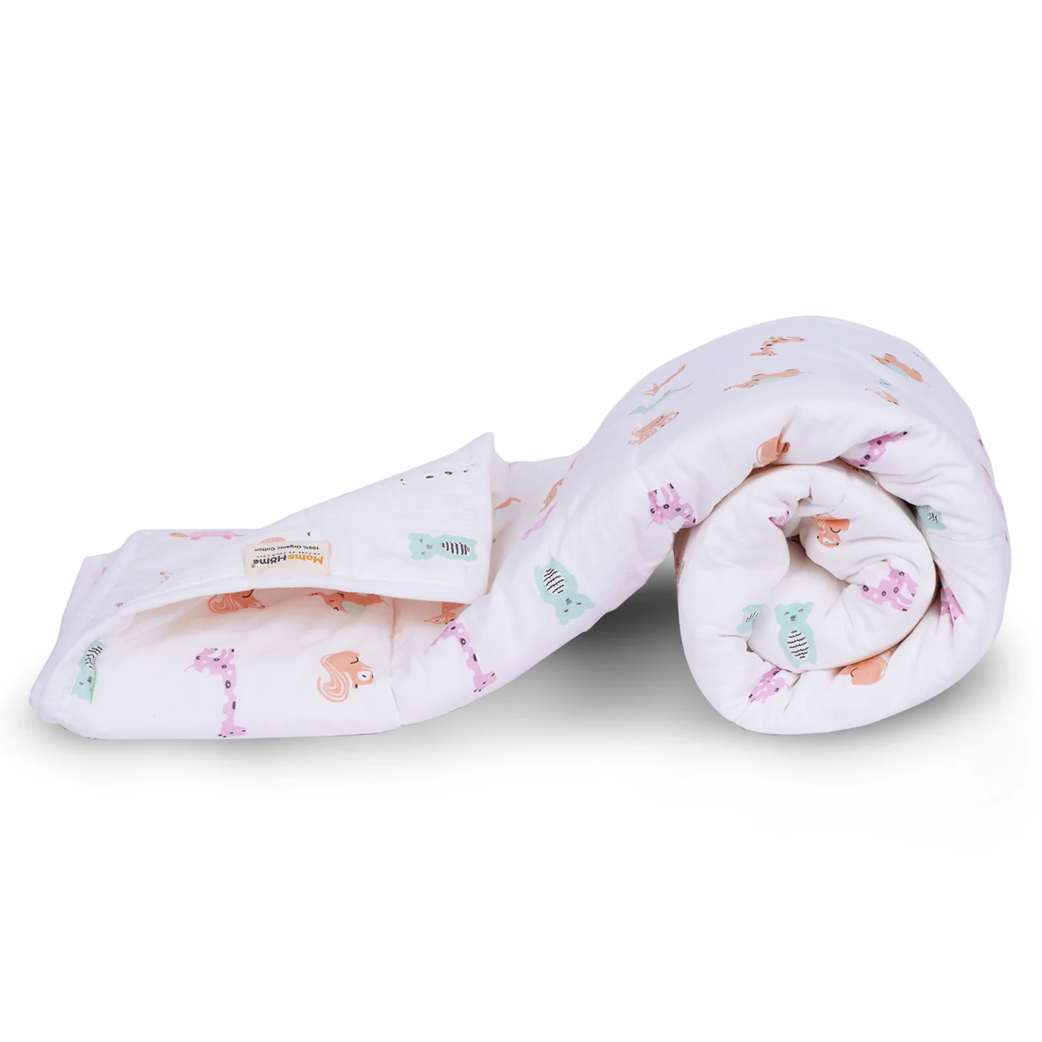 Ac Quilt Blanket cum Bedspread | 0-3 Years | 100X120 cm | Cute Jungle - Image 4