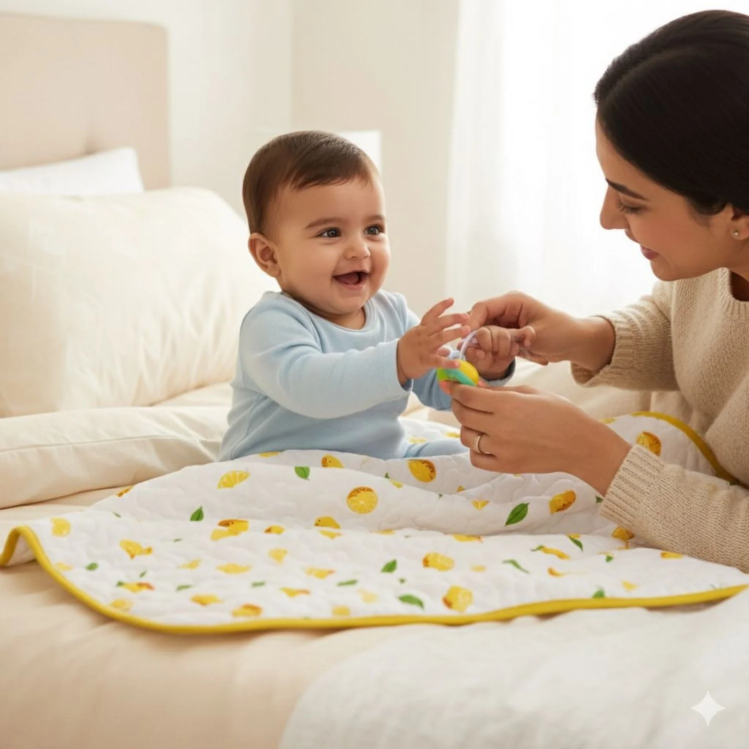 Ac Quilt Blanket cum Bedspread | 0-3 Years | 100X120 cm | Machine Washable | Pack of 1 - Image 5