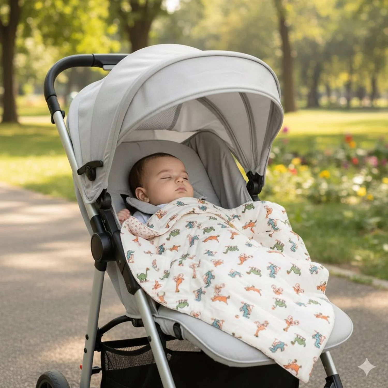 Ac Quilt Blanket cum Bedspread | 0-3 Years | 100X120 cm | Pack of 1 - Image 6