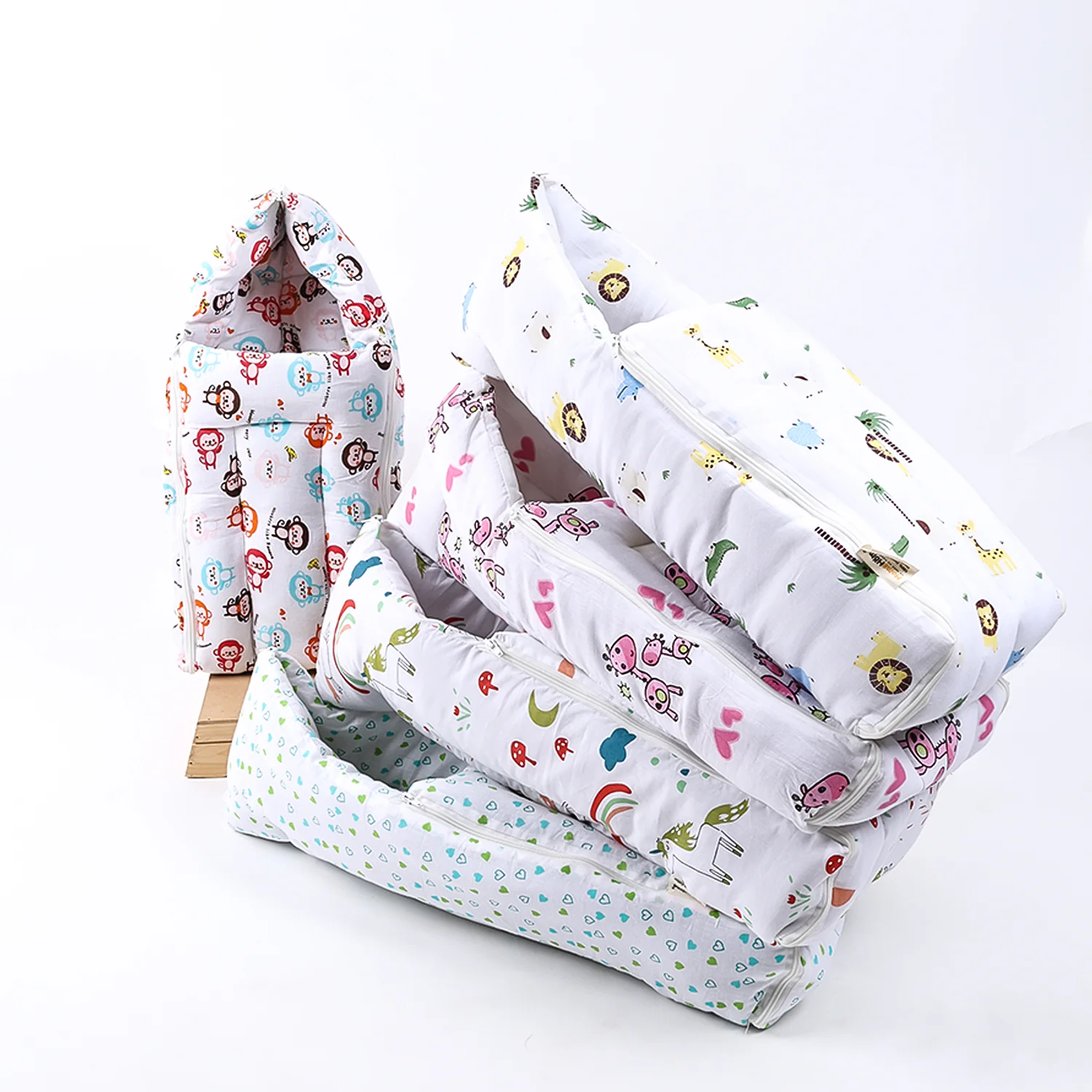 Baby Organic Cotton Muslin Sleeping cum Carrying Nest Bag | 0-3 Months | Pack of 1 - Image 14