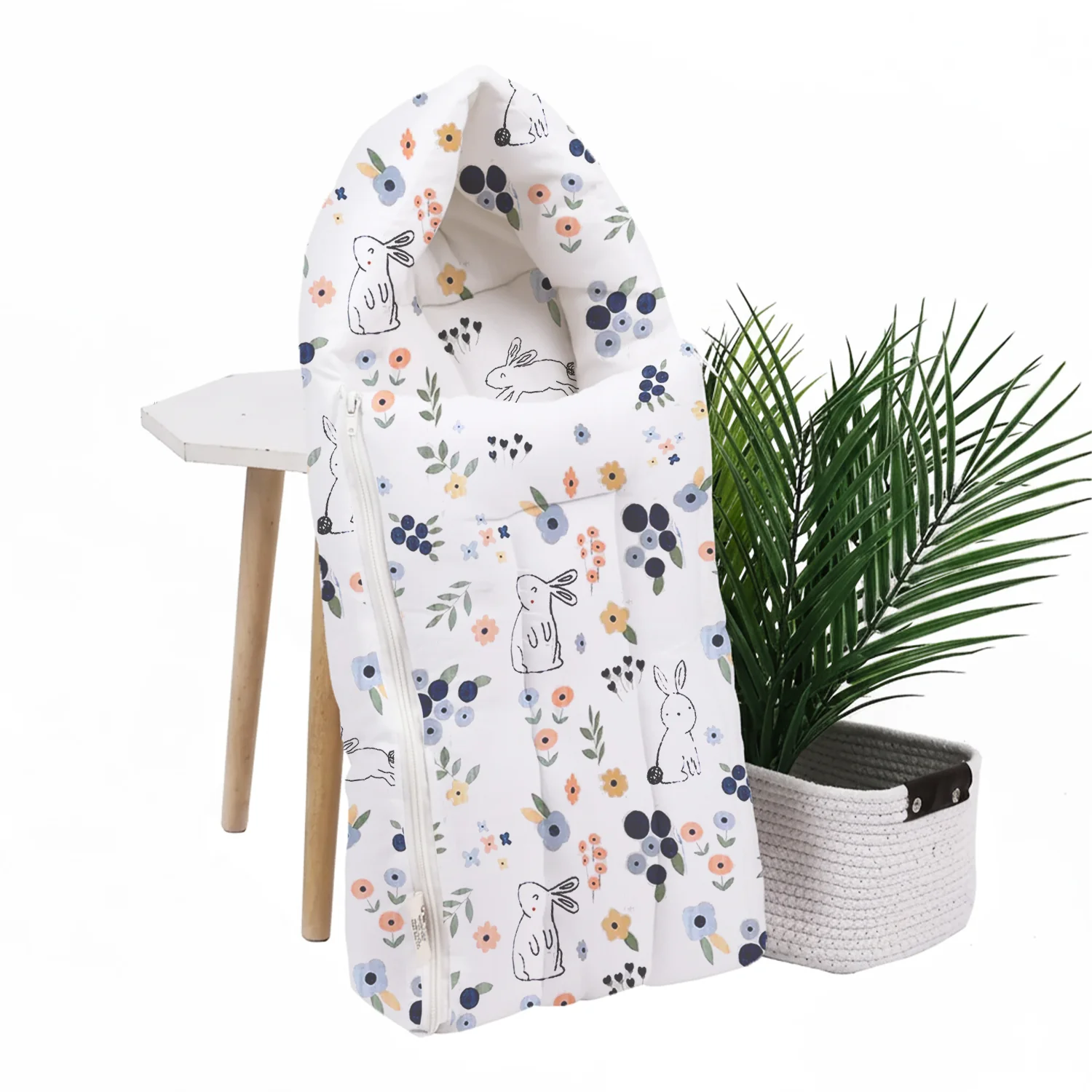 Baby Organic Cotton Muslin Sleeping cum Carrying Nest Bag | 0-3 Months | Pack of 1 - Image 15