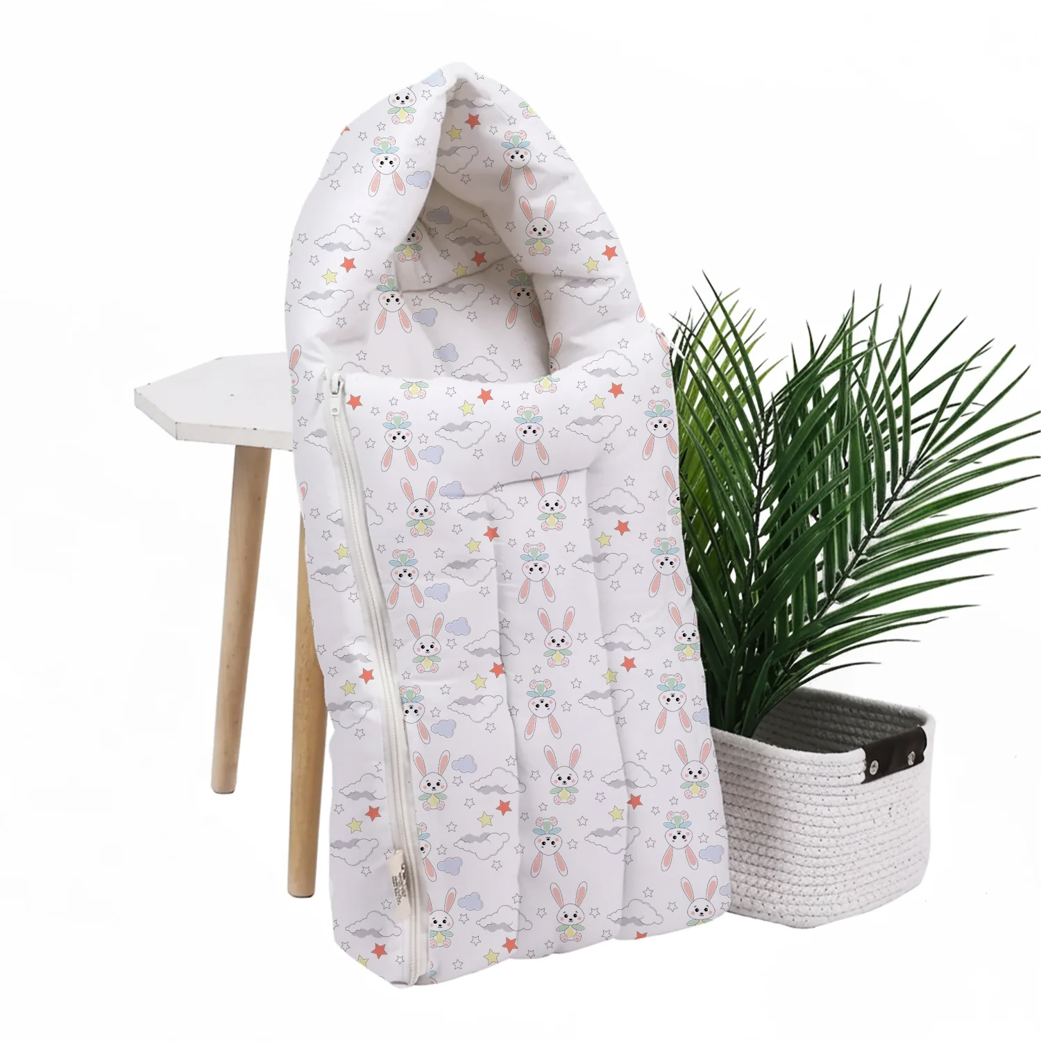 Baby Organic Cotton Muslin Sleeping cum Carrying Nest Bag | 0-3 Months | Pack of 1 - Image 16