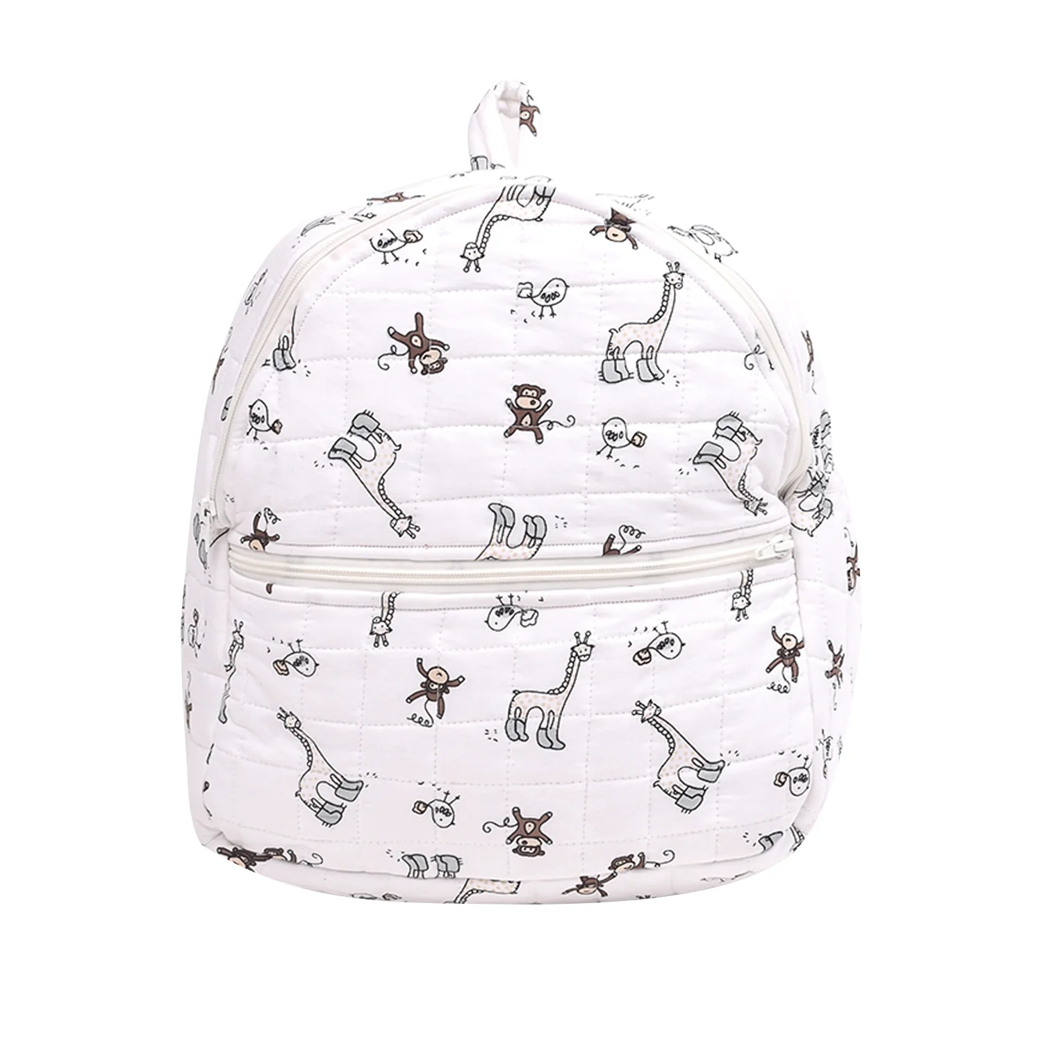 Baby Organic Cotton Muslin Travel Bag- Diaper Multipurpose Carry bags for Mothers- Jungle - Image 4