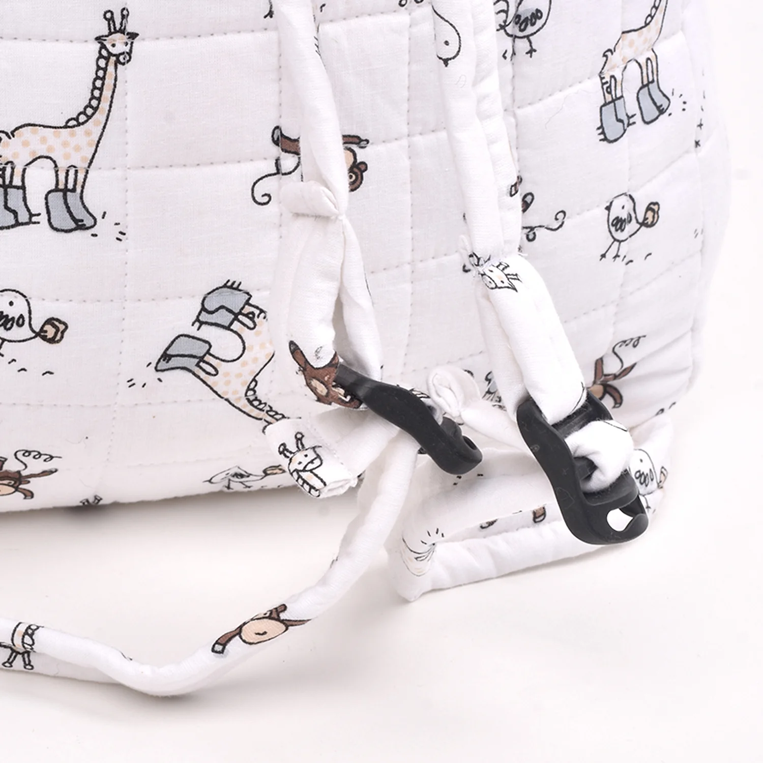 Baby Organic Cotton Muslin Travel Bag- Diaper Multipurpose Carry bags for Mothers- Jungle - Image 6