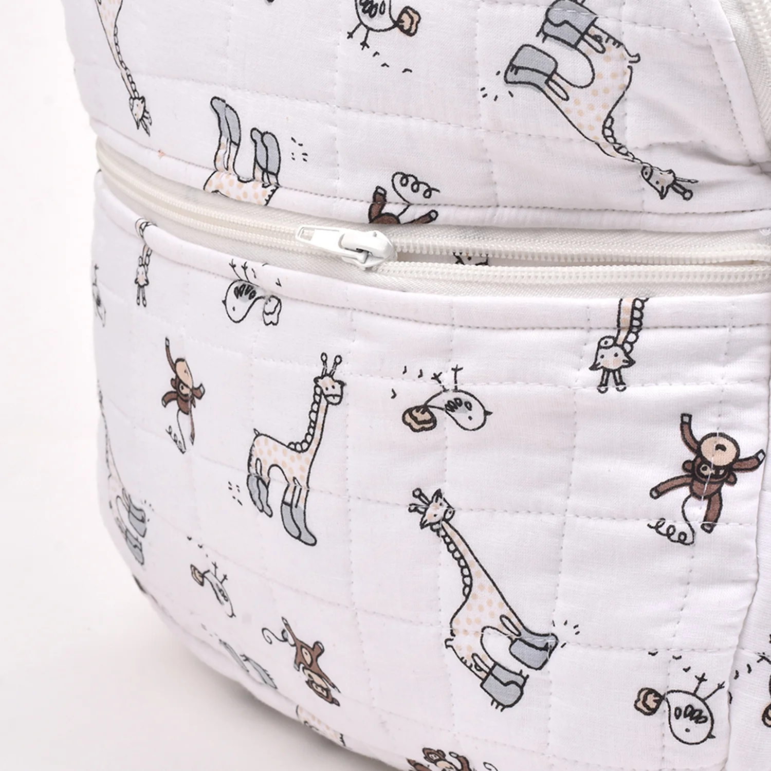 Baby Organic Cotton Muslin Travel Bag- Diaper Multipurpose Carry bags for Mothers- Jungle - Image 7