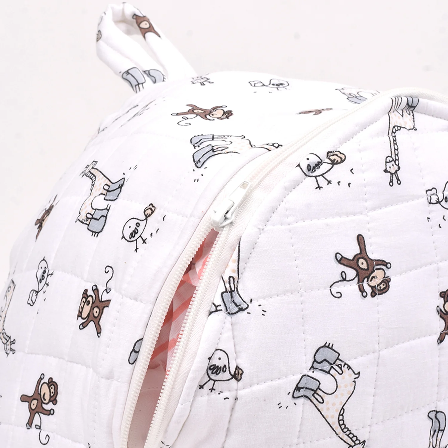 Baby Organic Cotton Muslin Travel Bag- Diaper Multipurpose Carry bags for Mothers- Jungle - Image 8