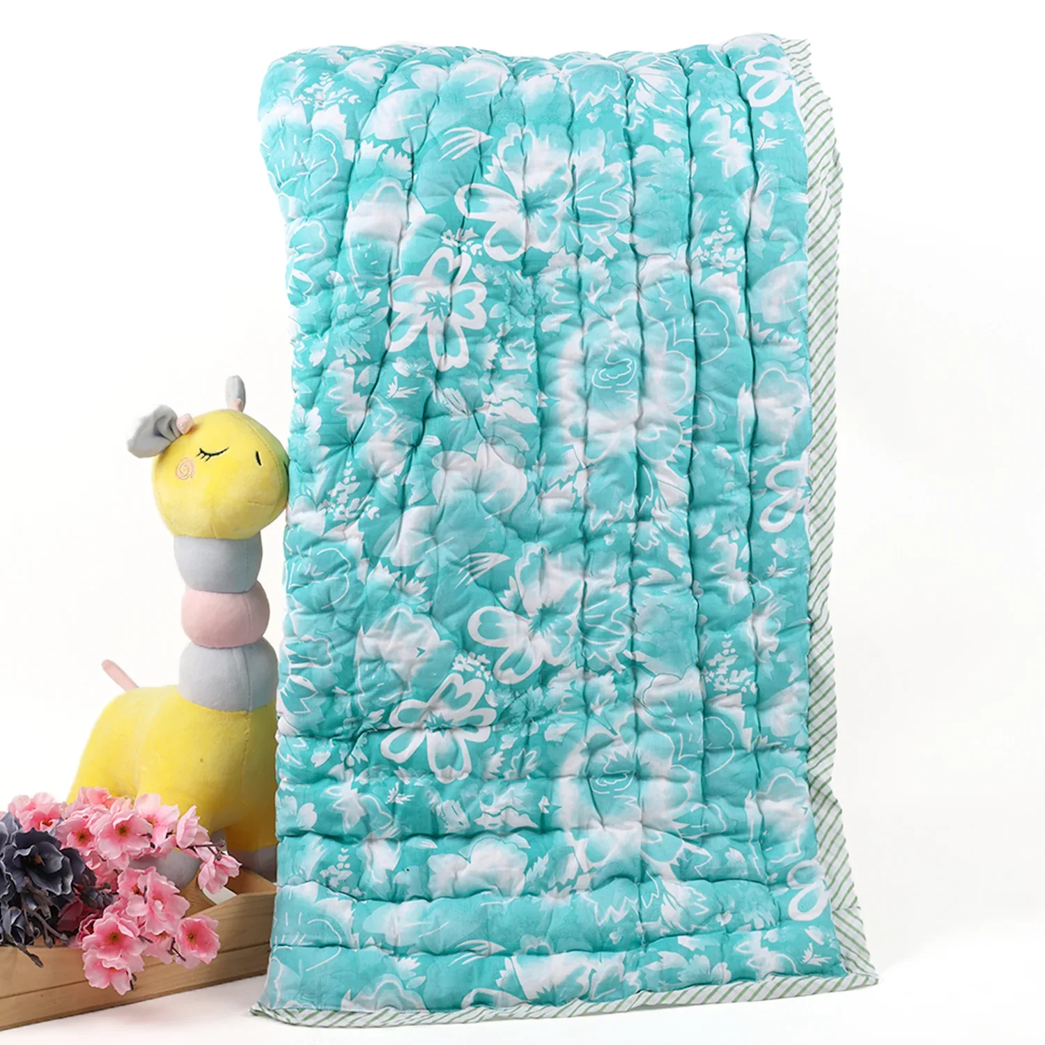 Baby Quilt Organic Cotton | Blanket | 100x150 CM | 0-5 Year | Pack of 1 - Image 13