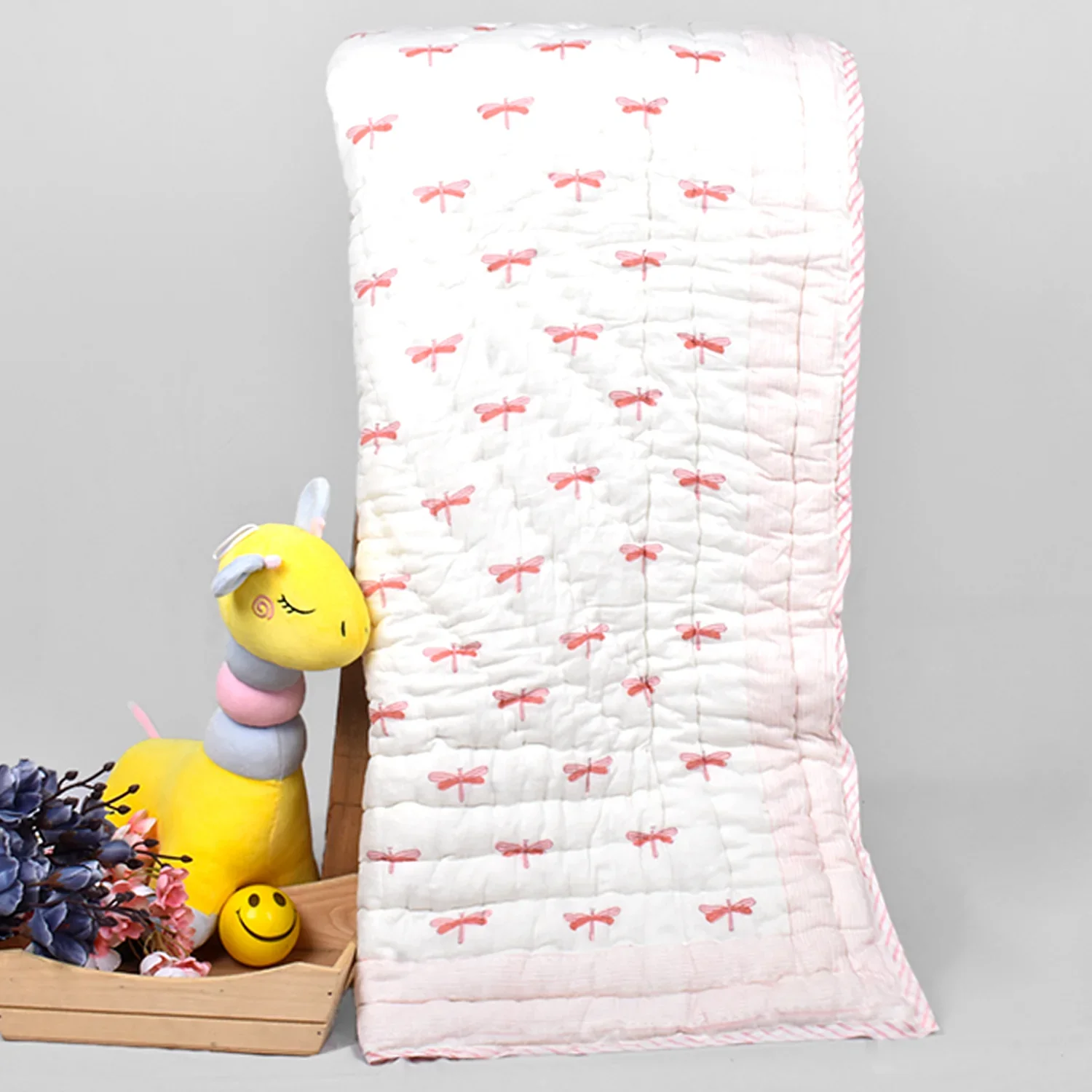 Baby Quilt Organic Cotton | Blanket | 100x150 CM | 0-5 Year | Pack of 1 - Image 6