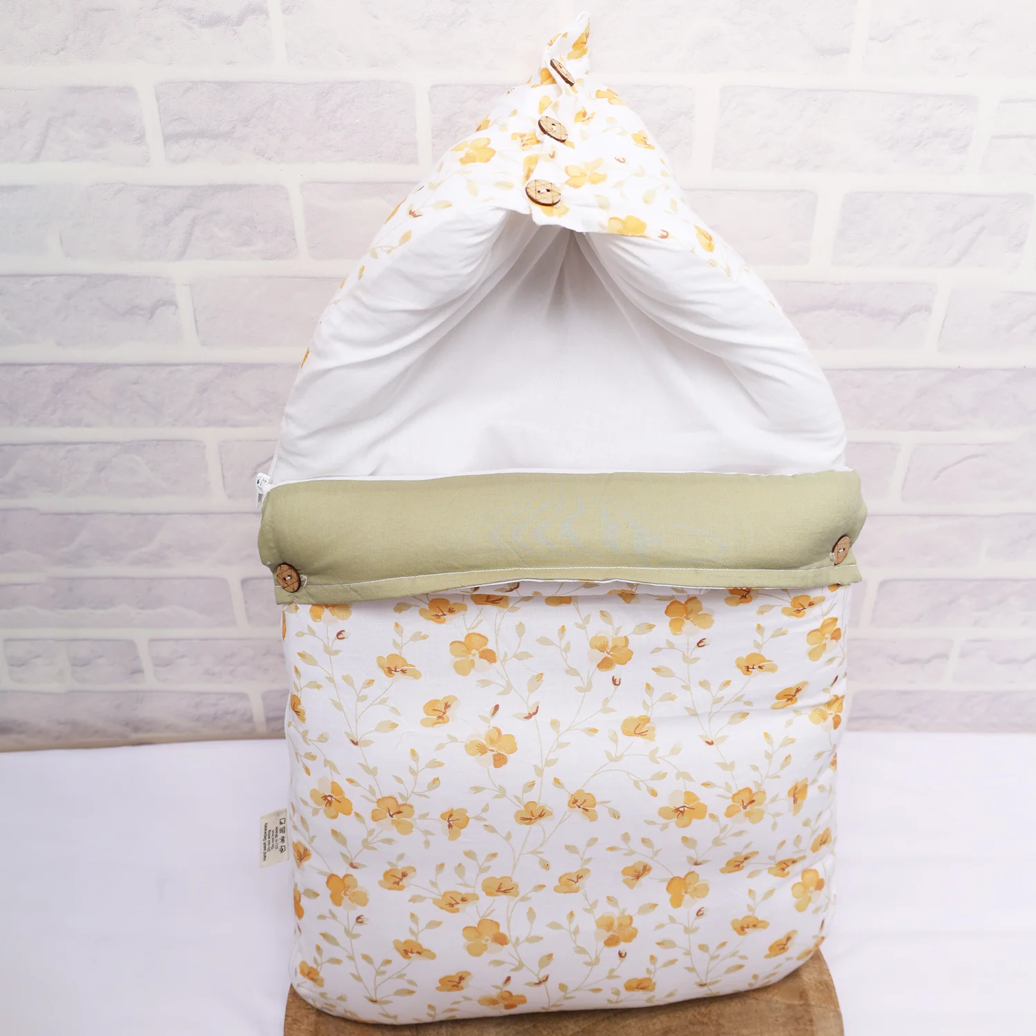 Baby Sleeping Bag And Carry Nest | Cotton Bedding Set For Infants And New Born Baby | Portable And Travel Friendly | 0-6 Months - Image 6