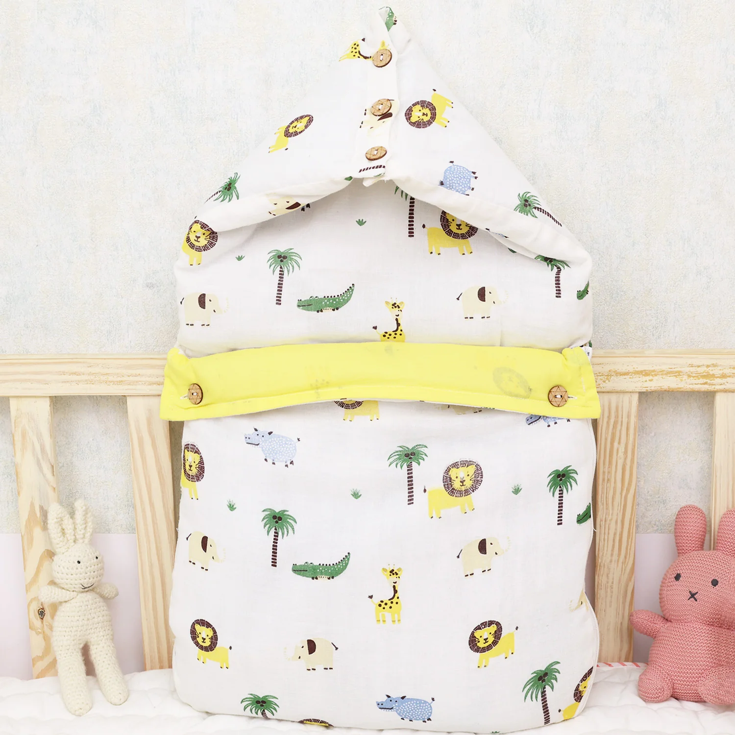 Baby Sleeping Bag And Carry Nest | Cotton Bedding Set For Infants And New Born Baby | Portable And Travel Friendly | 0-6 Months - Image 8
