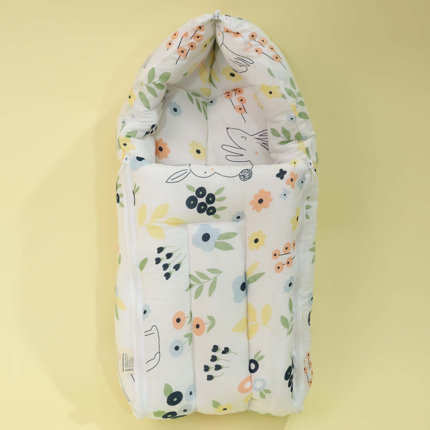 Baby Sleeping Bag And Carry Nest | Cotton Bedding Set For Infants And New Born Baby | Portable And Travel Friendly | 0-6 Months - Image 9