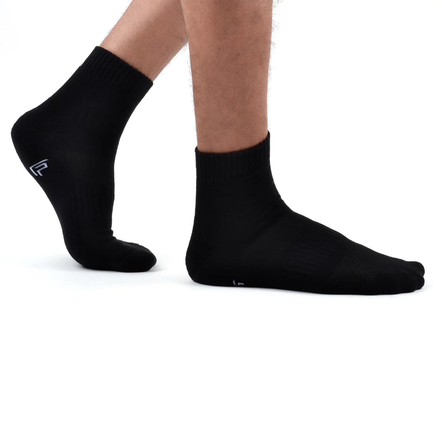 FOOTPRINTS Unisex Solid Cotton Ankle Terry & Formal-Length Socks -Pack Of 3 - Image 3
