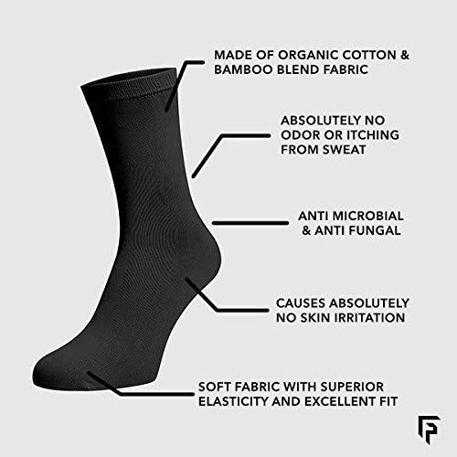 FOOTPRINTS Unisex Solid Cotton Formal & Ankle-Length Socks -Pack Of 3 - Image 6