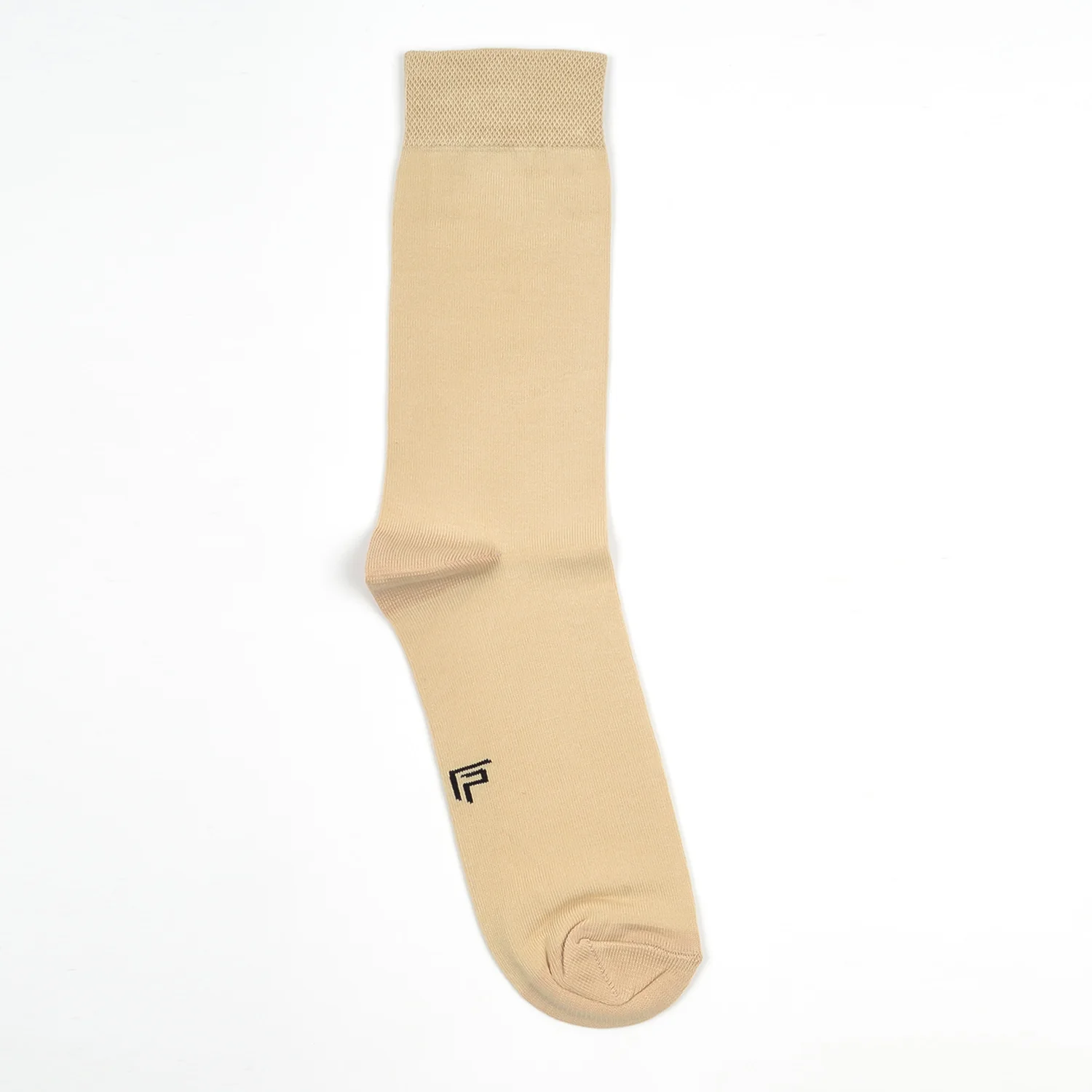 Footprints Men's Formal Organic Cotton & Bamboo Odour free Socks | Beige - Image 4