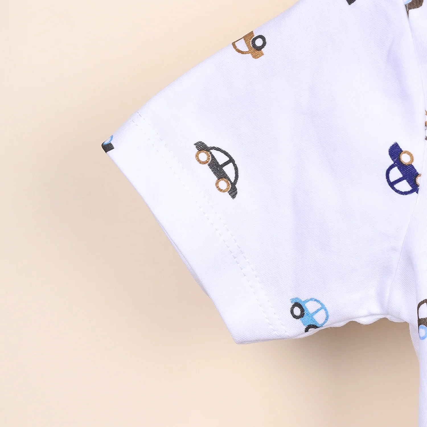 Kids Organic Cotton Co-Ord Set | T-Shirt & Shorts | Car - Image 10