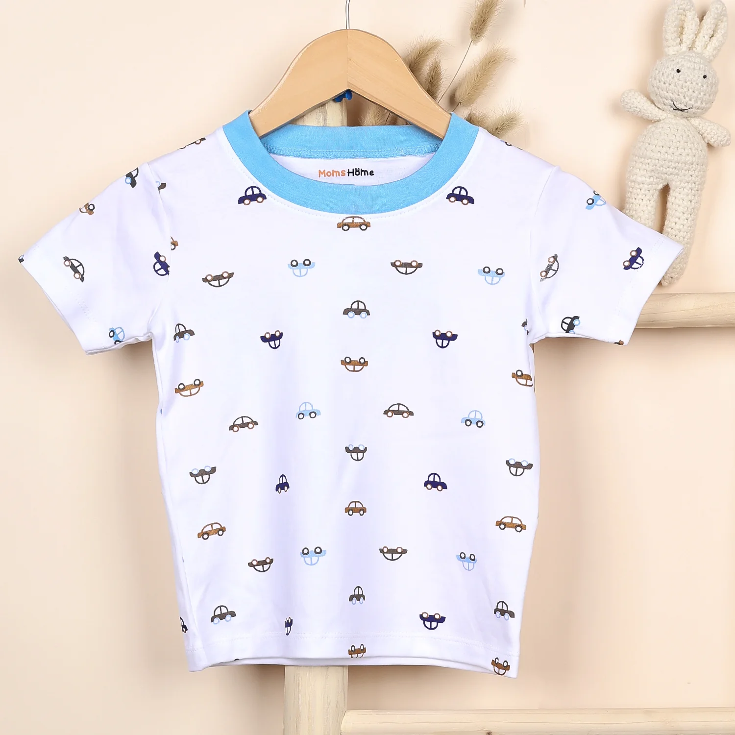 Kids Organic Cotton Co-Ord Set | T-Shirt & Shorts | Car - Image 6