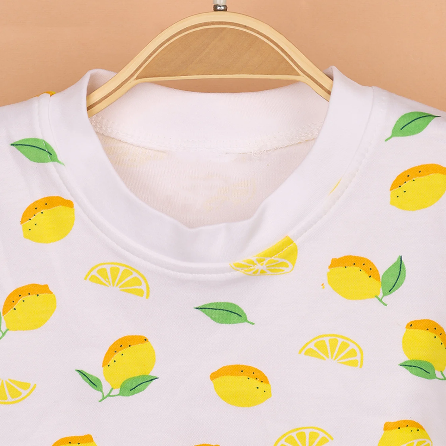 Kids Organic Cotton Co-Ord Set | T-Shirt & Shorts | Lemon - Image 8