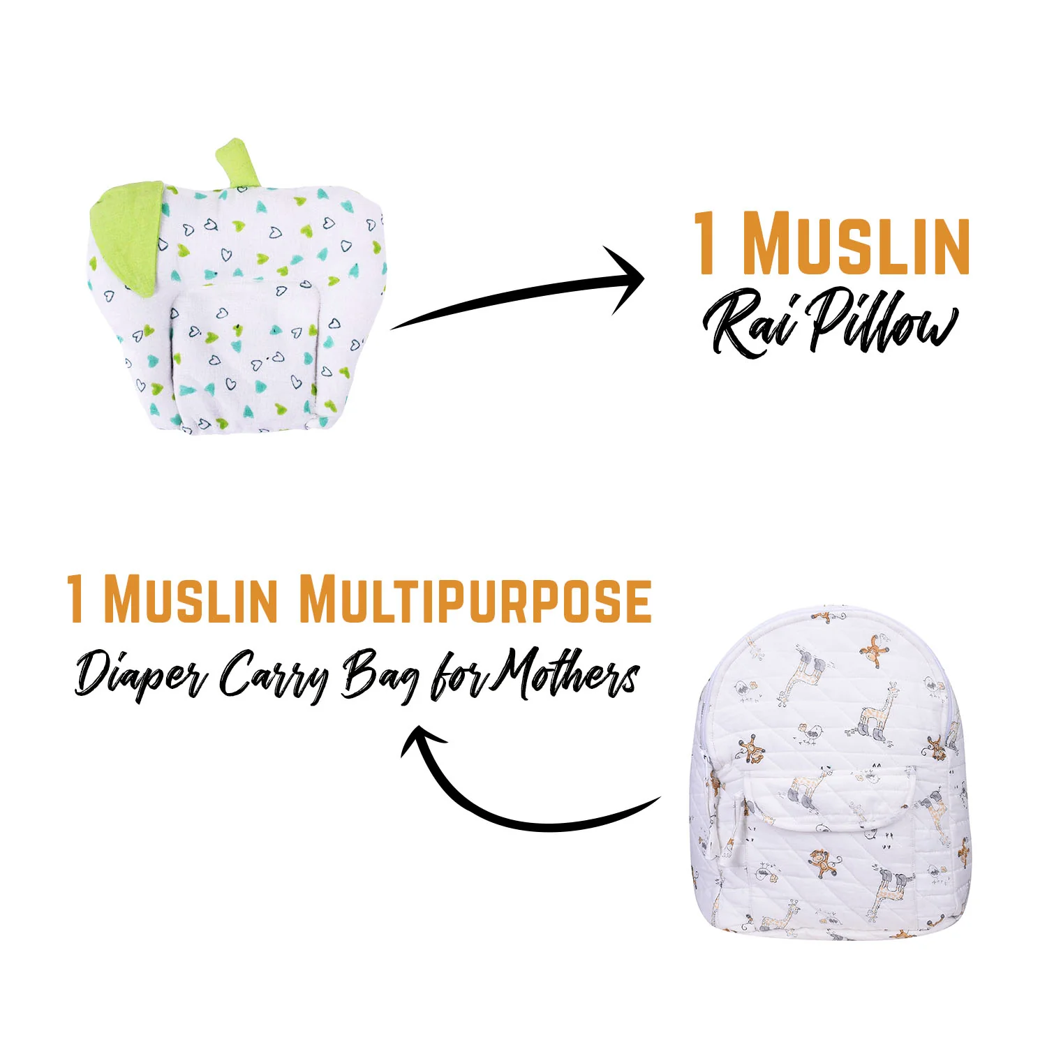 Moms Home supersoft Baby Organic cotton Muslin 18 pieces gift set - Image 5