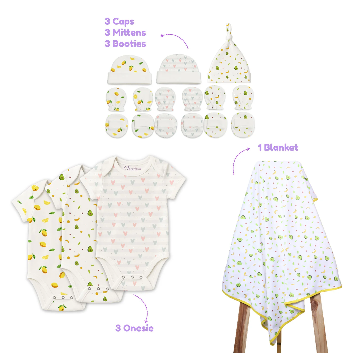 New Born Baby Essentials Gift Combo Box -0-6 Months- 40 Items - Image 7