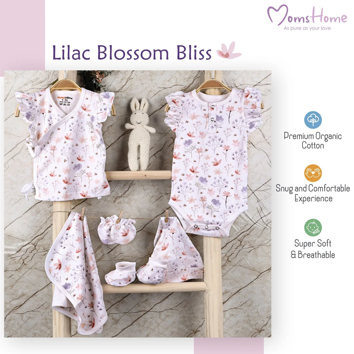 Baby Essential Gift Set | Pack of 6 | Blossom - Image 12