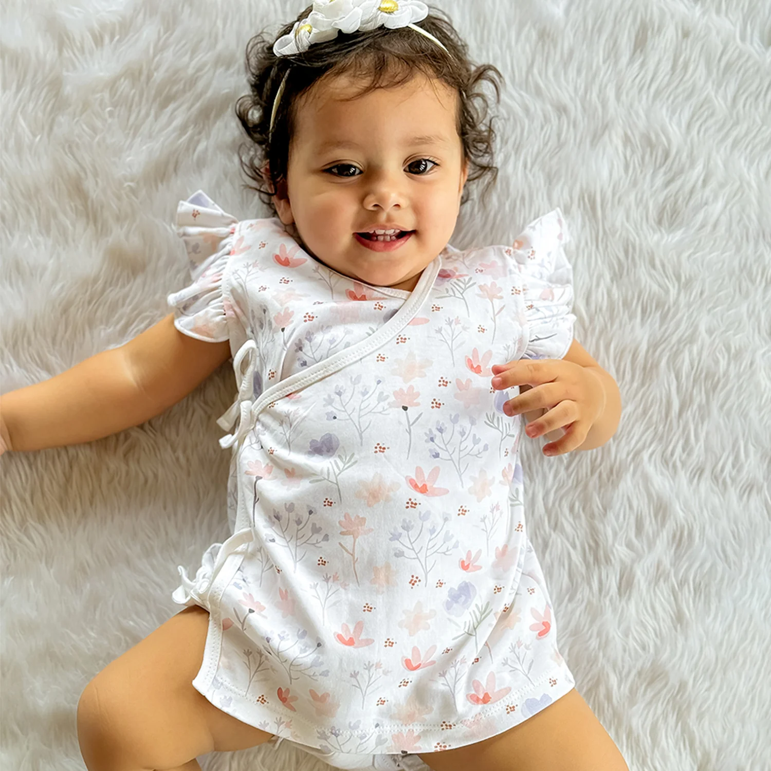 New Born Baby Gift Hamper | Baby Shower Gift Hamper | Baby Essential Clothes Set | Pack of 6 | Blossom - Image 3