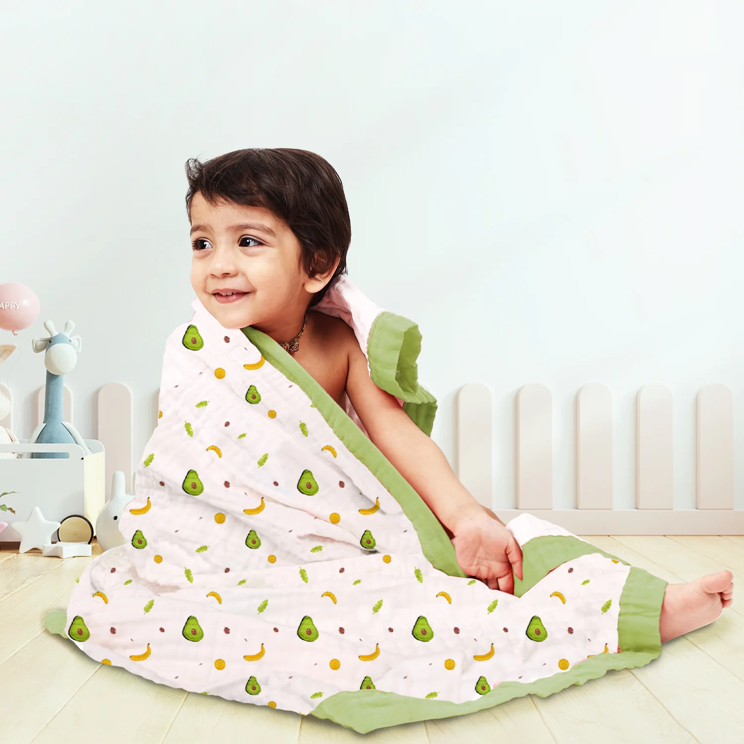 New Born Baby Muslin Gift Hamper | Baby Shower Gift Set | Baby Essential Clothes Set | Lemon | Pack of 10 - Image 8