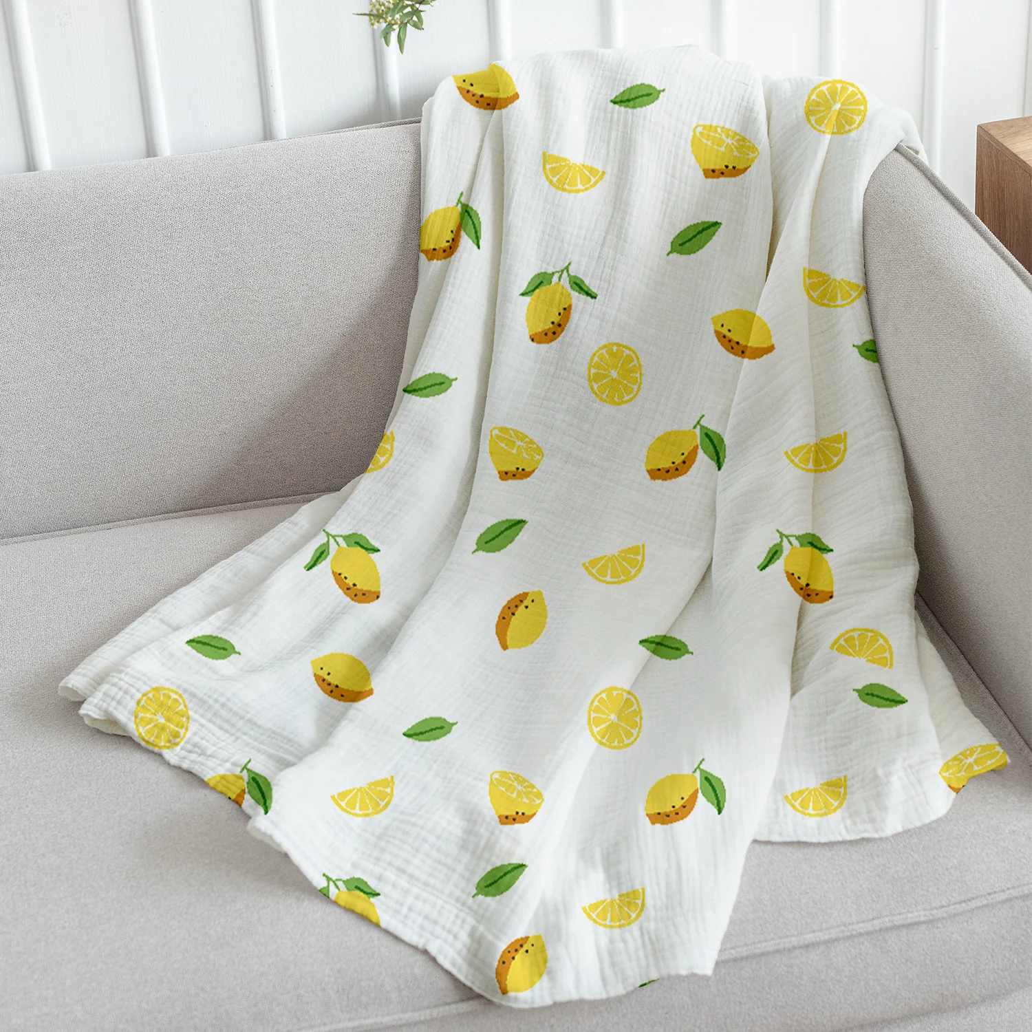 New Born Baby Muslin Gift Hamper | Baby Shower Gift Set | Baby Essential Clothes Set | Lemon | Pack of 10 - Image 9