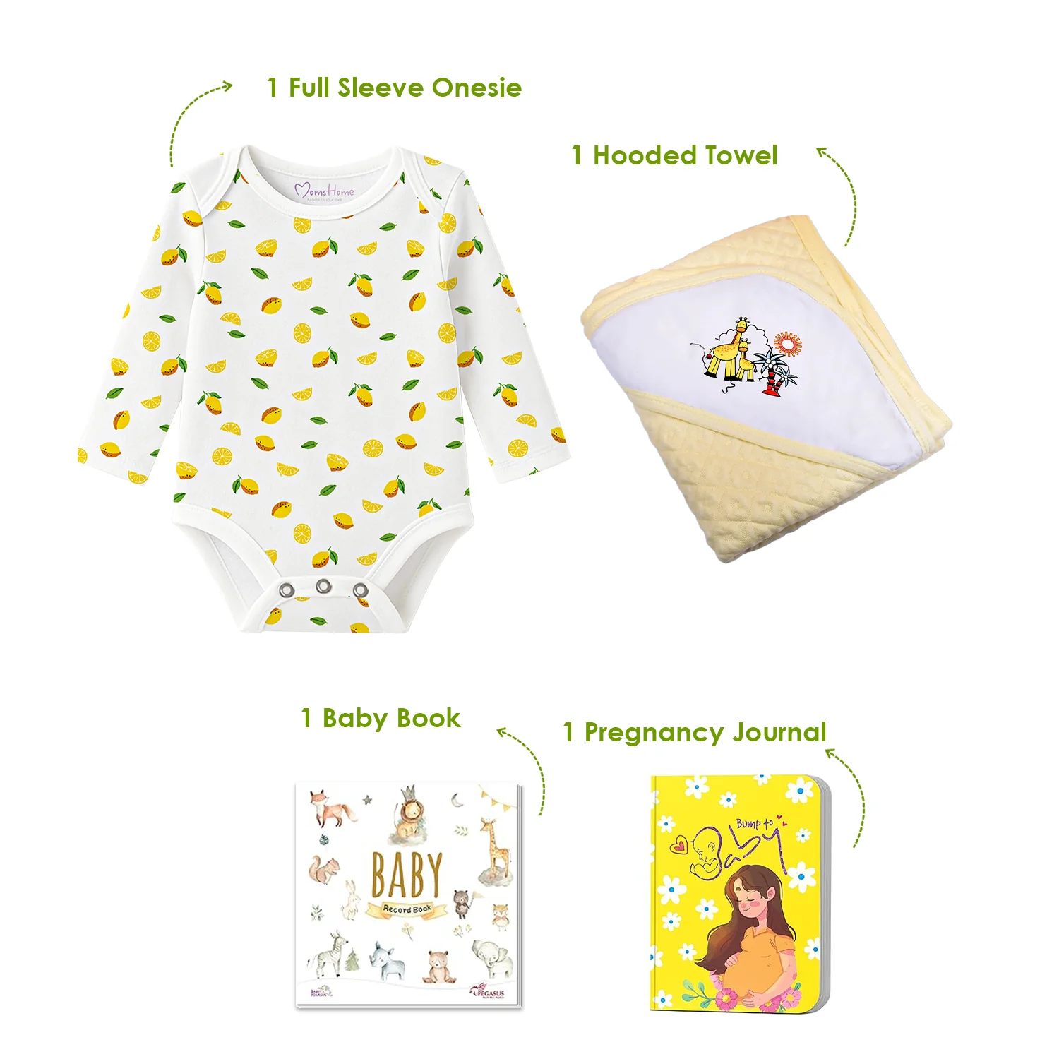 Newborn Baby Home coming Gift Set | New Born Essential Gift Hamper | Pack of 4 - Image 3