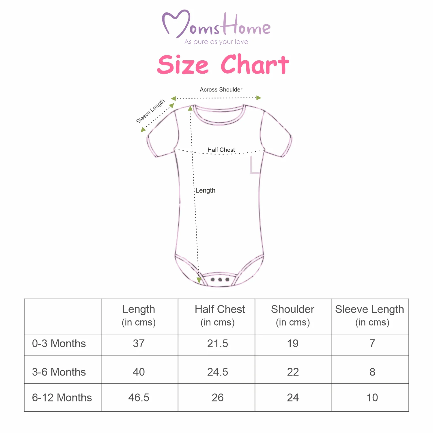Organic Cotton New Born Baby Onesie | New Born Baby Dress | 0-6 Months | Pack of 1 - Image 5