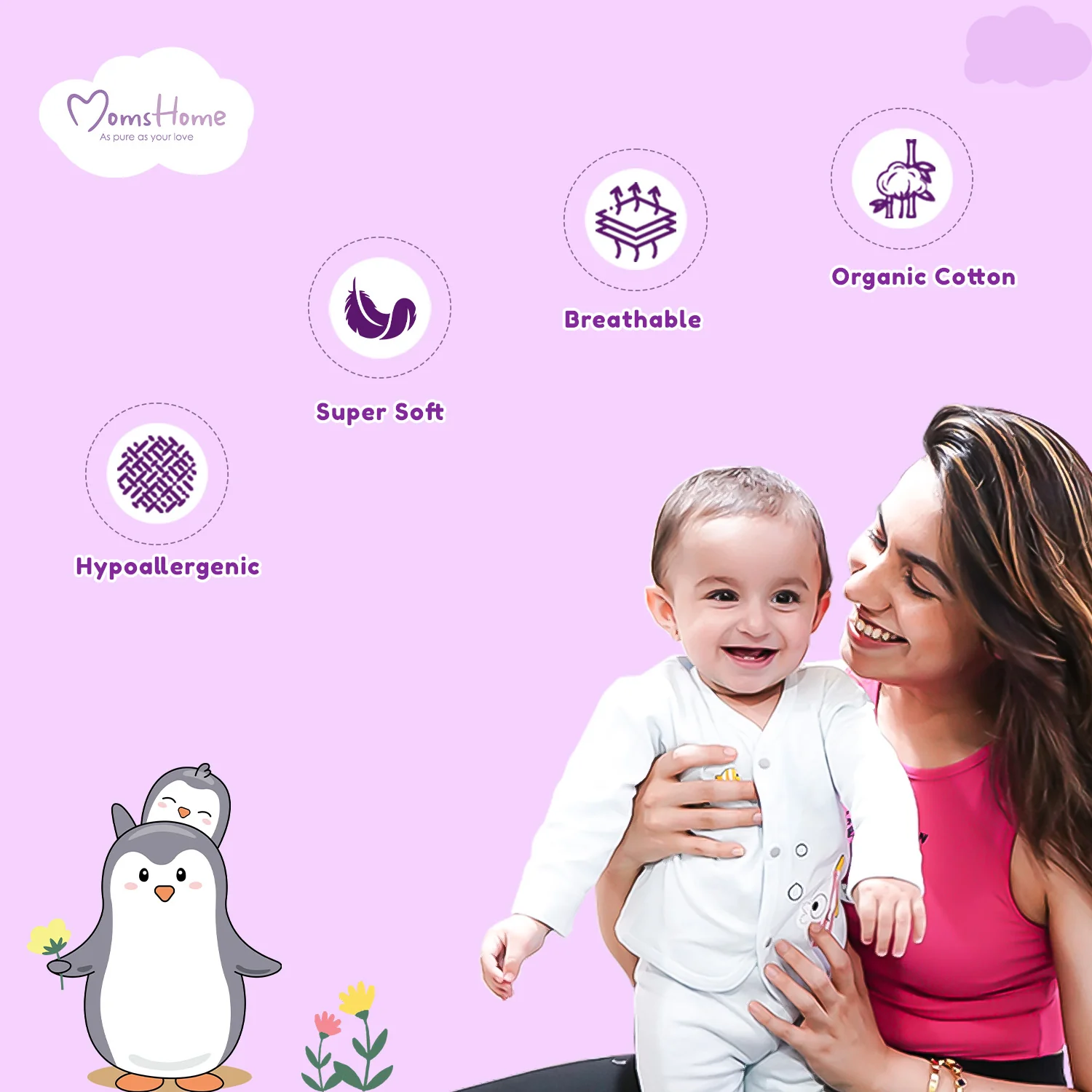 Organic Cotton Baby Clothing Set | Baby Essential Clothes For Boys & Girls | Baby Shower Gift Hamper | 0-6 Months | Avocado | Pack of 6 - Image 9