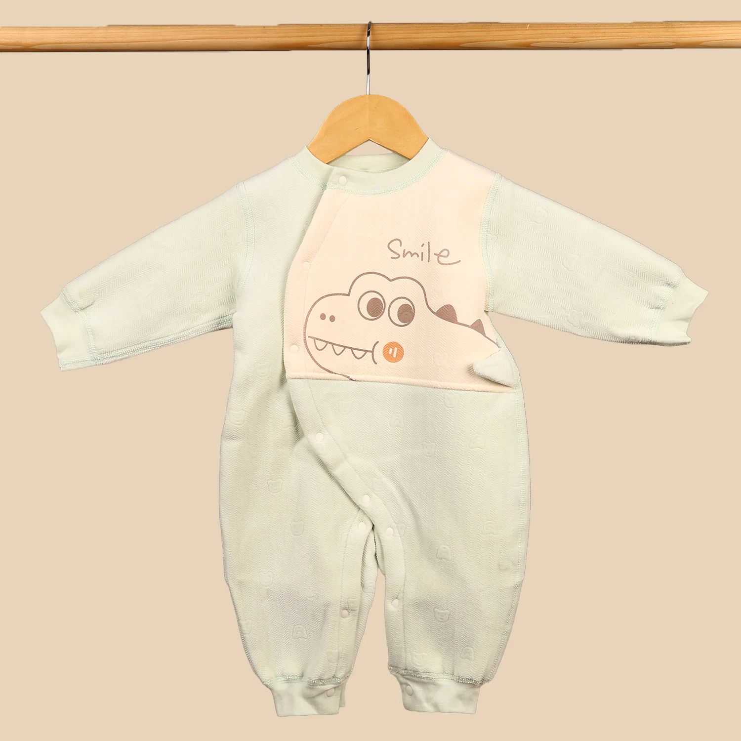 Organic Cotton Full Body Romper For Baby | Whale | Pack of 1 - Image 3