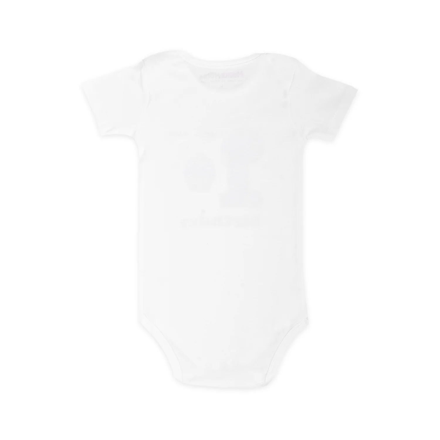 Organic Cotton New Born Baby Half Sleeves Bodysuit-Onesie | 6-12Months | Pack of 1 - Image 4