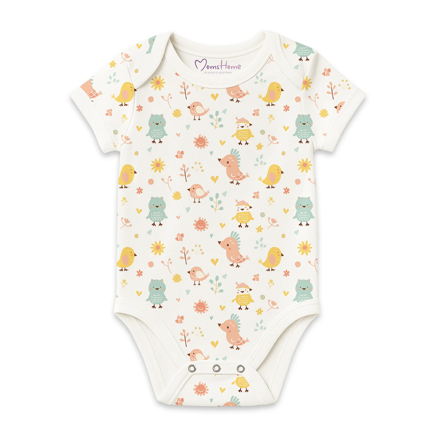 Organic Cotton New Born Baby Onesie | New Born Baby Dress | 0-6 Months | Pack of 1 - Image 10