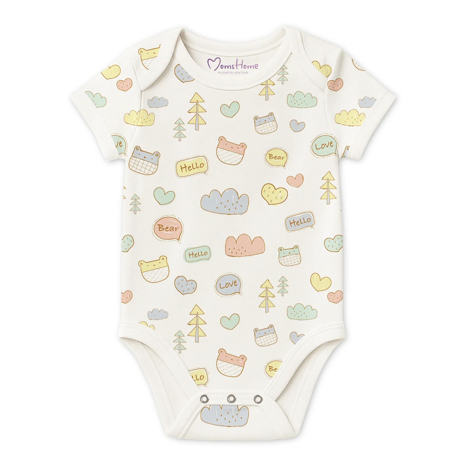 Organic Cotton New Born Baby Onesie | New Born Baby Dress | 0-6 Months | Pack of 1 - Image 11