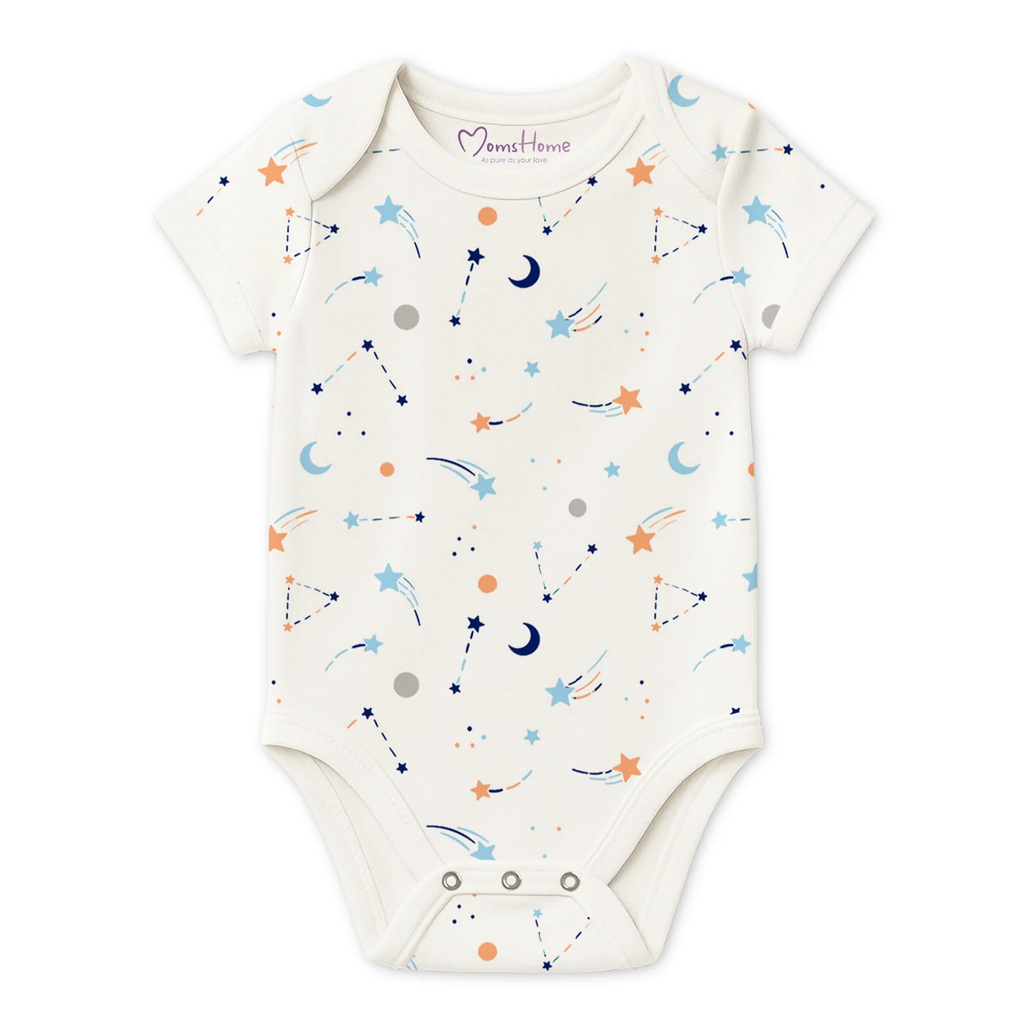 Organic Cotton New Born Baby Onesie | New Born Baby Dress | 0-6 Months | Pack of 1 - Image 9